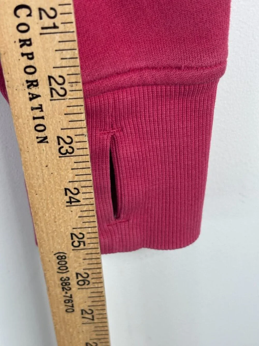 Lululemon Scuba Full-Zip Hoodie Vintage Rose Size 4 Cotton Fleece Thumb Holes